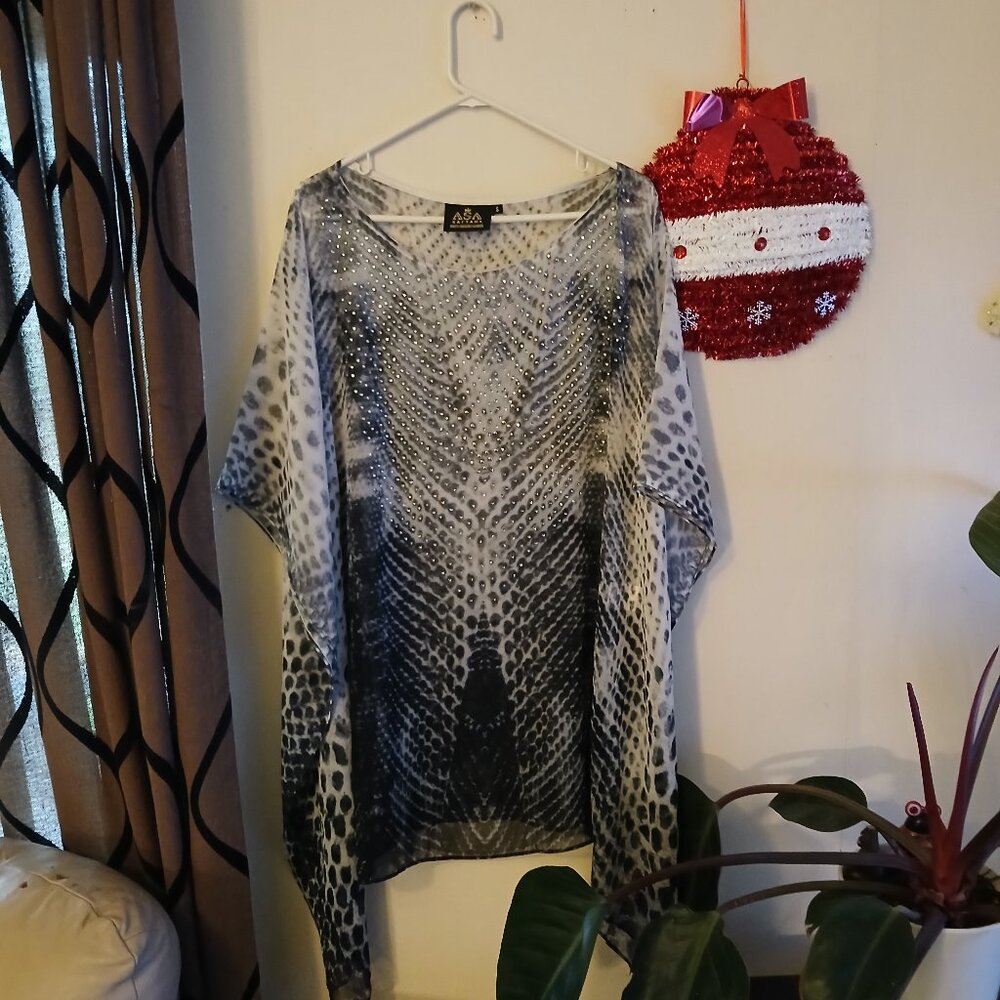 Asa Kaftans animal print blouse Size Small